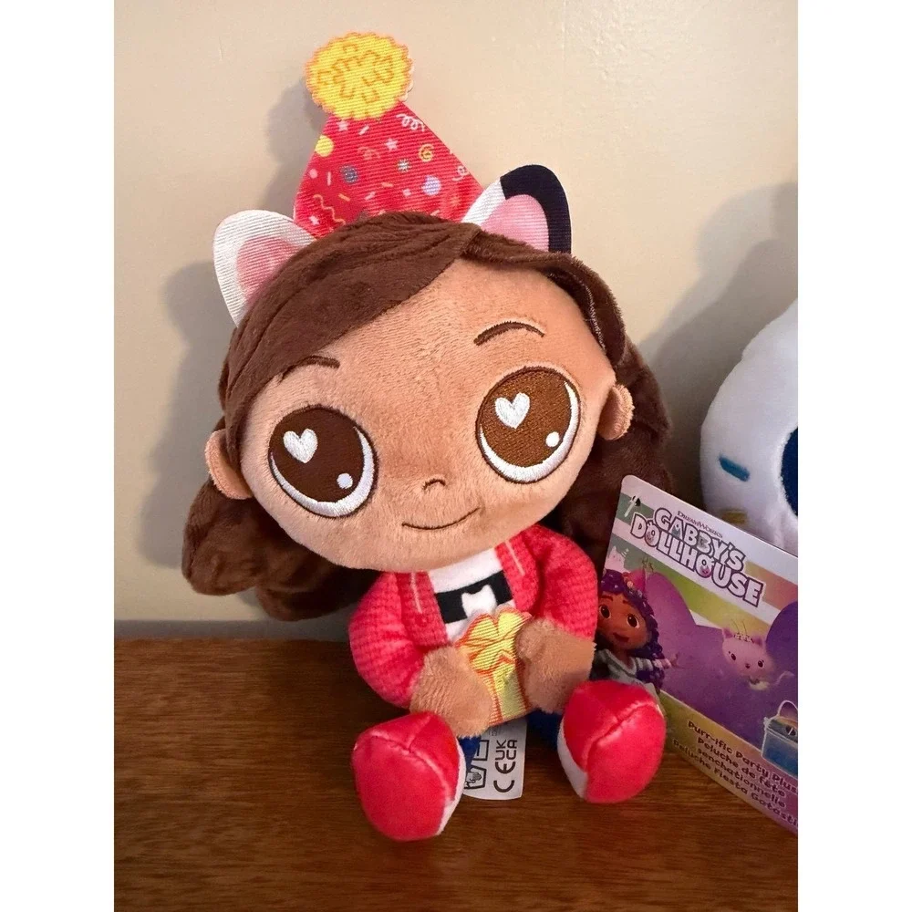 Gabby's Dollhouse - Purr-ific Party Plush Cakey Cat & Gabby NWT